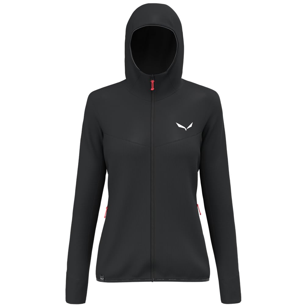 Salewa Puez Waffle Hybrid Polarlite Fleece Jacket with Hood for Women - Warm & Lightweight Outdoor Hiking & Winter Layering