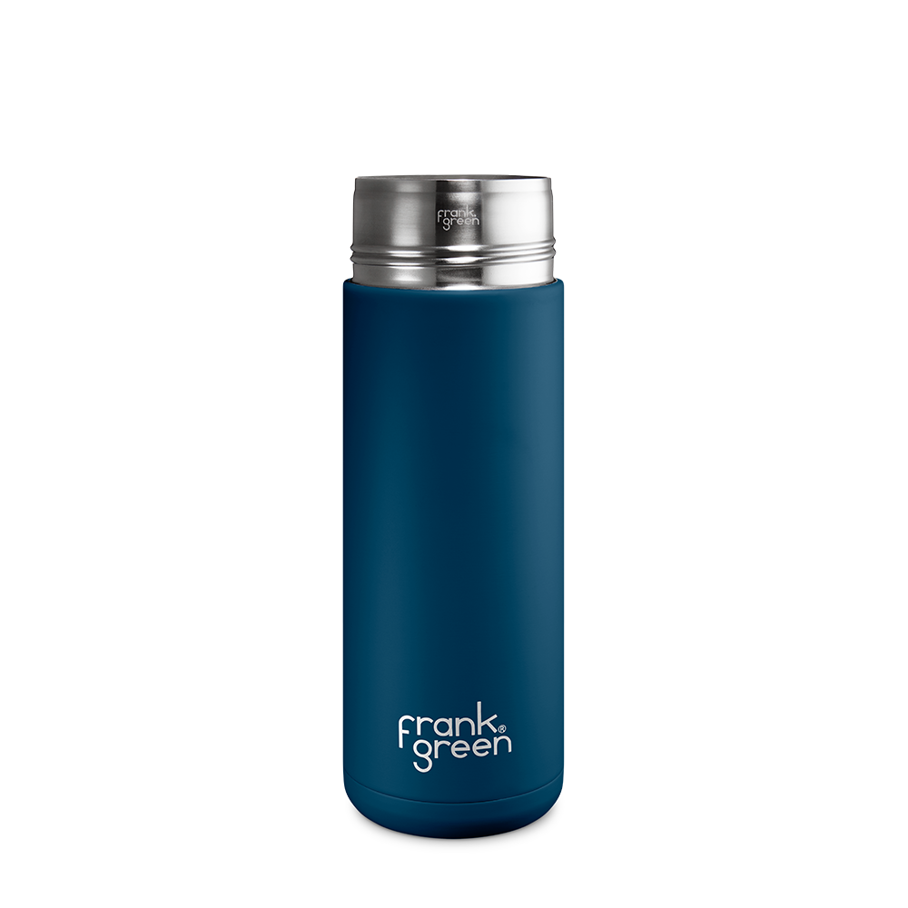 Eco-Friendly Ceramic Reusable Water Bottle - 20oz (595ml) Insulated Travel Mug for Hot & Cold Drinks - Perfect for Office, Gym, Hiking and Outdoor Activities