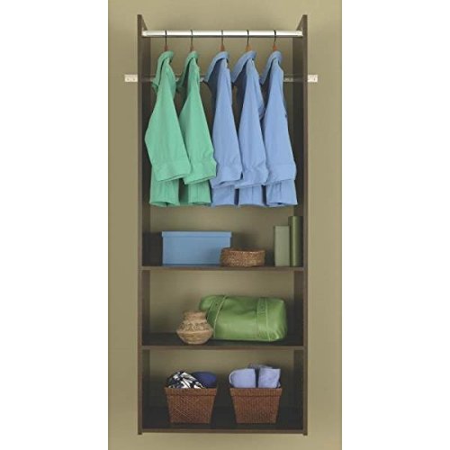 Easy Track RV1472-T 72-Inch Hanging Closet Organizer in Truffle - Space-Saving Wardrobe Storage for Bedrooms, Closets & RVs