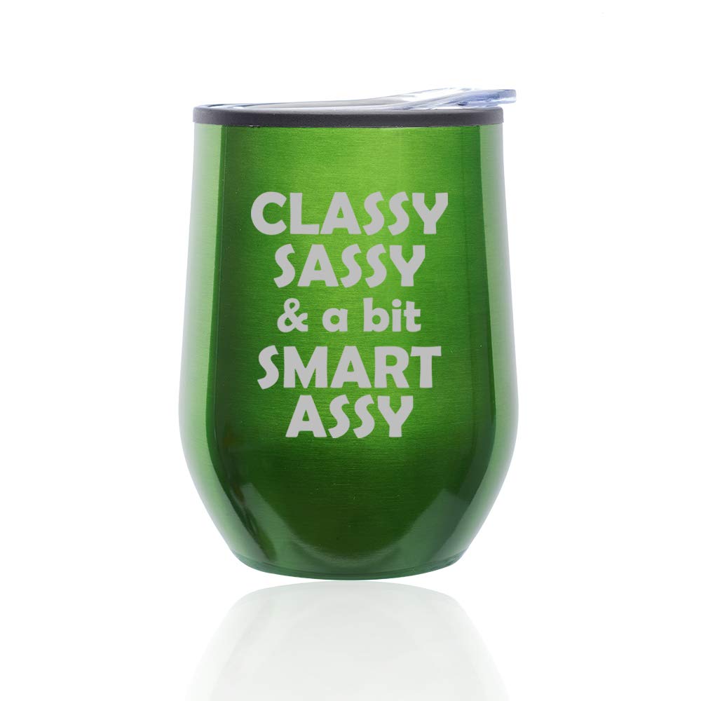 Stemless Wine Tumbler with Lid - 16oz Insulated Coffee Travel Mug, Shatterproof Glass Cup for Hot & Cold Drinks - Elegant Green Design Perfect for Home, Office, and Outdoor Picnics
