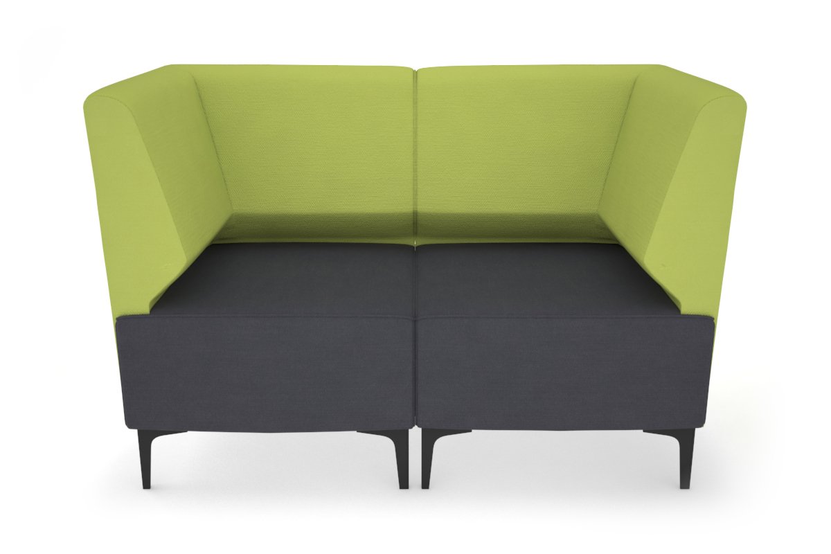 Mondo 2 Seater Corner Lounge Sofa - Modern L-Shaped Sectional Couch for Living Room, Small Space & Apartment - Comfortable Fabric Upholstery with Soft Cushions - Perfect for Relaxing, Entertaining & Movie Nights