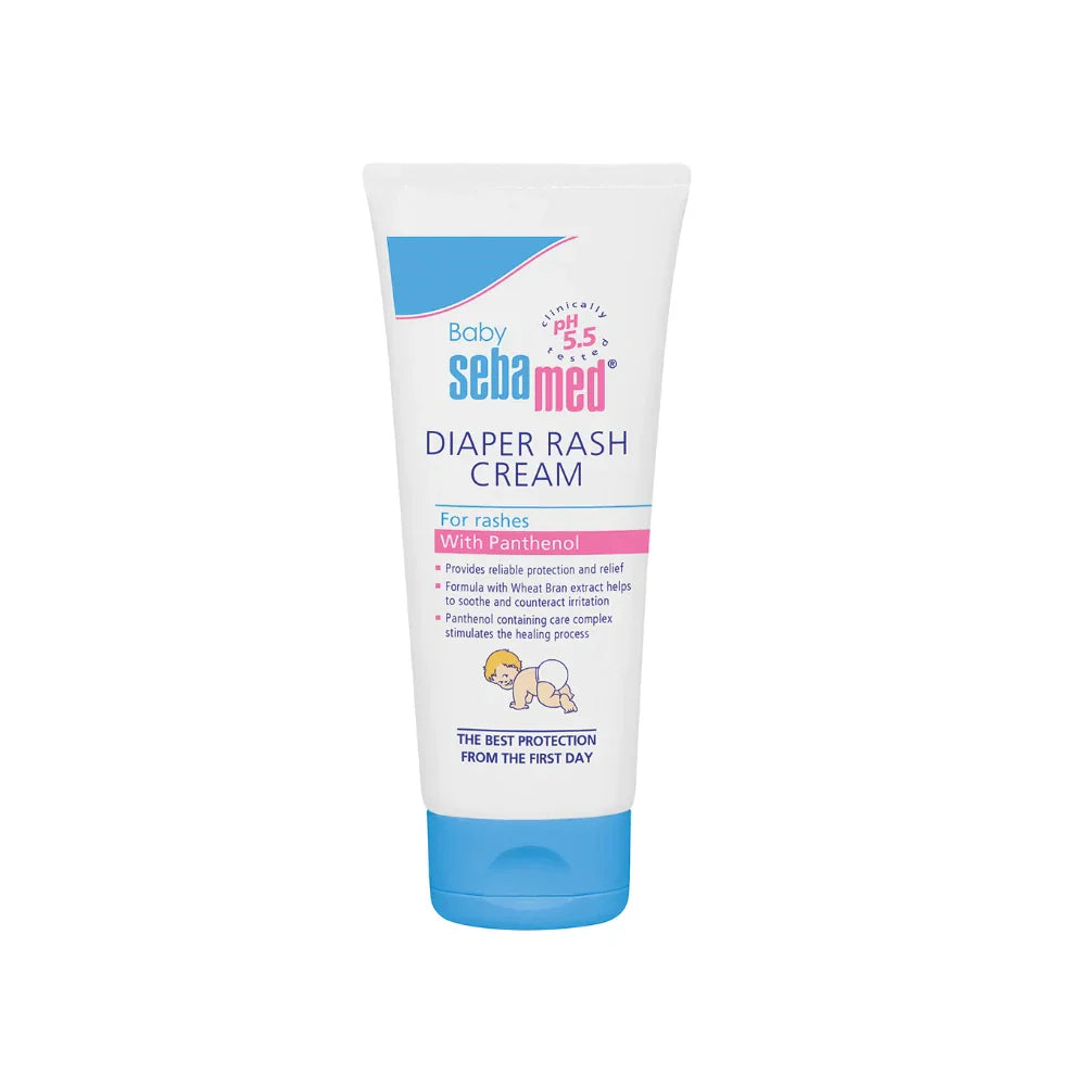 Sebamed Baby Diaper Rash Cream 100ml - Hypoallergenic & pH Balanced for Sensitive Skin | Fast Relief for Diaper Rash & Skin Irritation | Perfect for Daily Baby Care & Travel Essentials