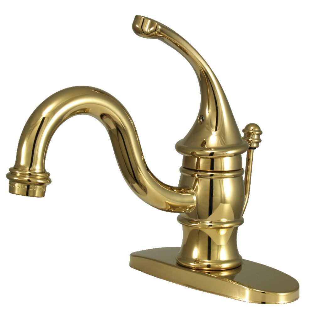 Kingston Brass KB3401GL Single Handle 4-Inch Centerset Bathroom Faucet - Modern Water-Saving Design for Sink Vanity, Powder Room & Guest Bath Installation
