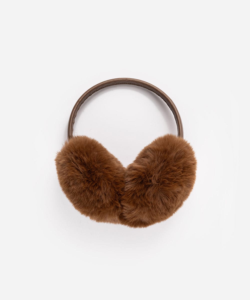 Leena Faux Fur Earmuffs - Winter Warm Ear Muffs for Women & Girls - Soft Plush Fleece Lined - Cold Weather Accessories for Outdoor Activities, Skiing, Snowboarding & Daily Winter Wear