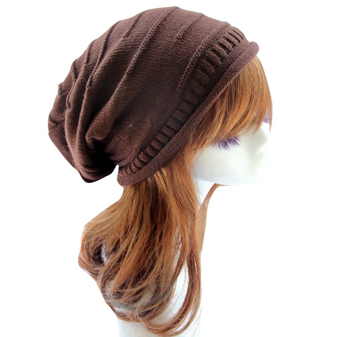 Aivtalk Unisex Winter Knit Crochet Beanie Hat - Soft & Warm Slouchy Beret for Men & Women - Perfect for Cold Weather, Outdoor Activities & Fashion Accessories