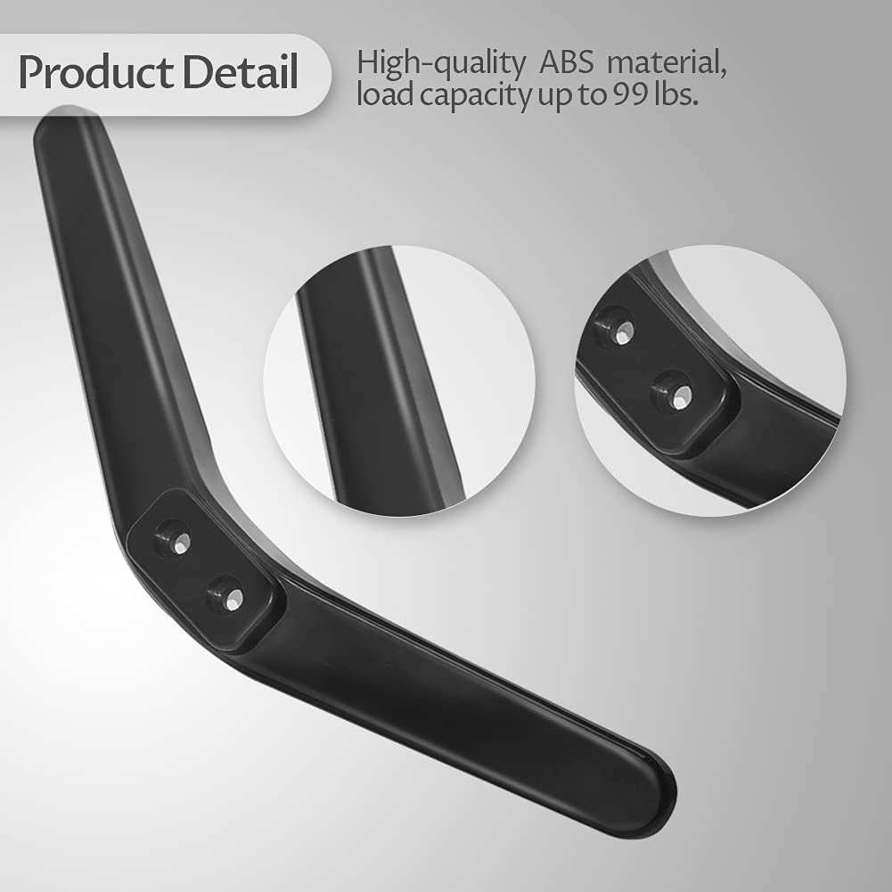 Universal TV Stand Legs for 27-55 Inch TVs - Adjustable TV Pedestal Feet Compatible with LG, TCL, KONKA, Samsung LED LCD OLED Smart TVs (Black) - Perfect for Living Room, Bedroom & Home Theater Setup