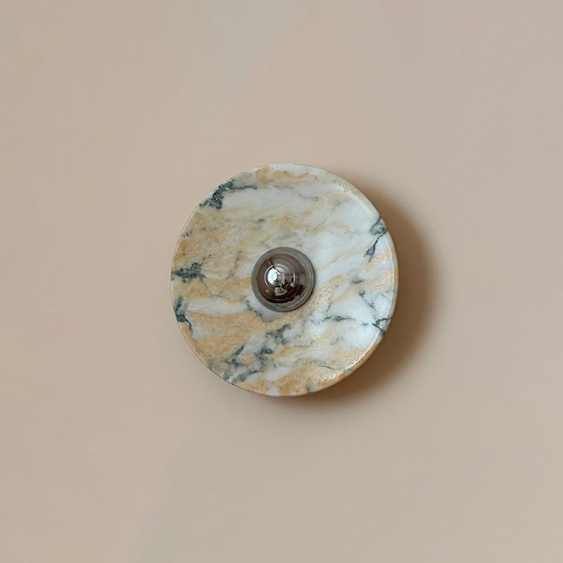 Calacatta Marble Wall Sconce Light - Modern Gold Finish Bathroom Vanity Lighting for Bedroom, Hallway & Living Room Decor