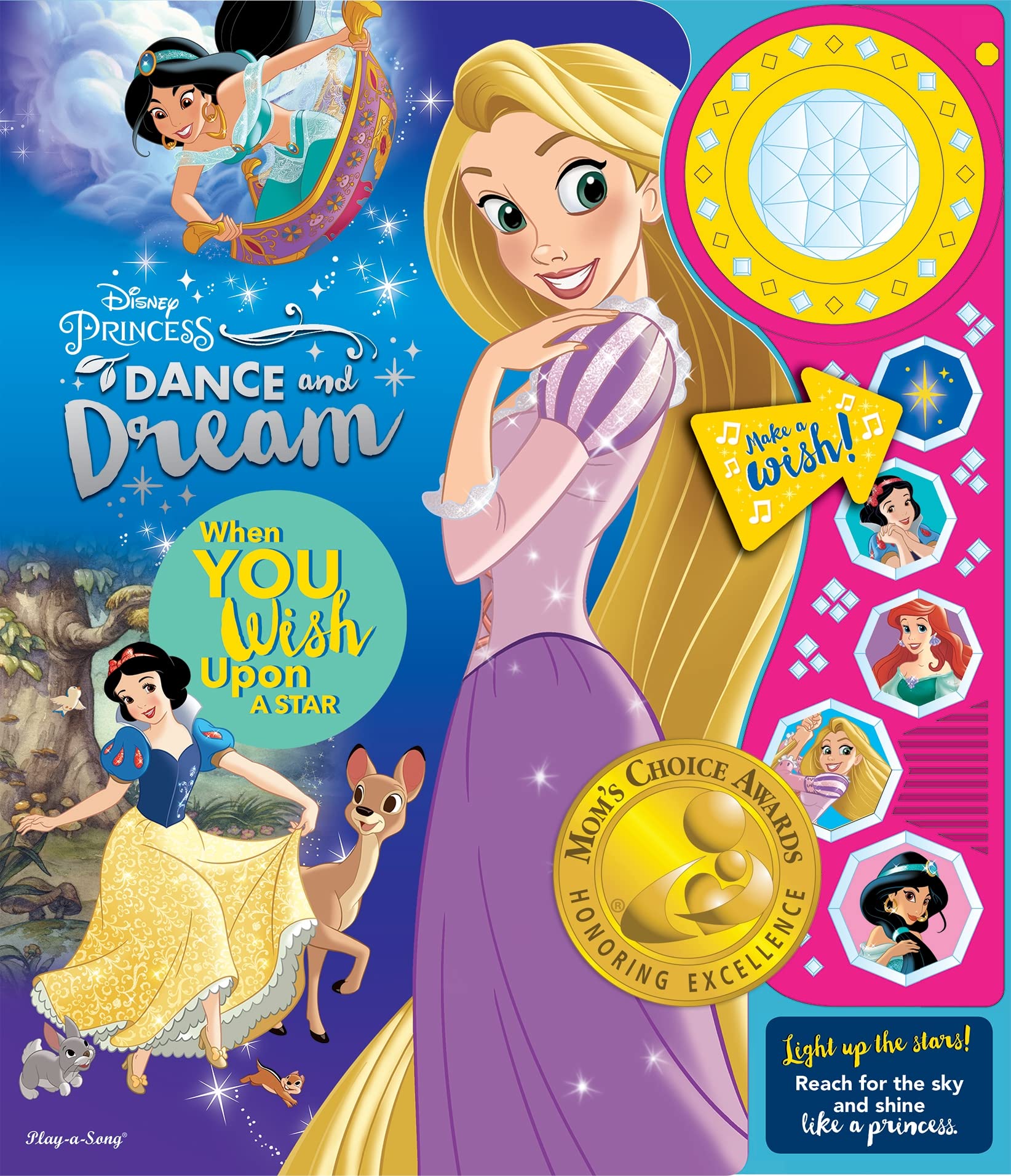 Disney Princess Deluxe Dancing Lights Toy - Magical Light-Up Doll for Kids Birthday Gifts & Christmas Presents | Perfect for Bedtime Play, Party Decorations & Disney Themed Events