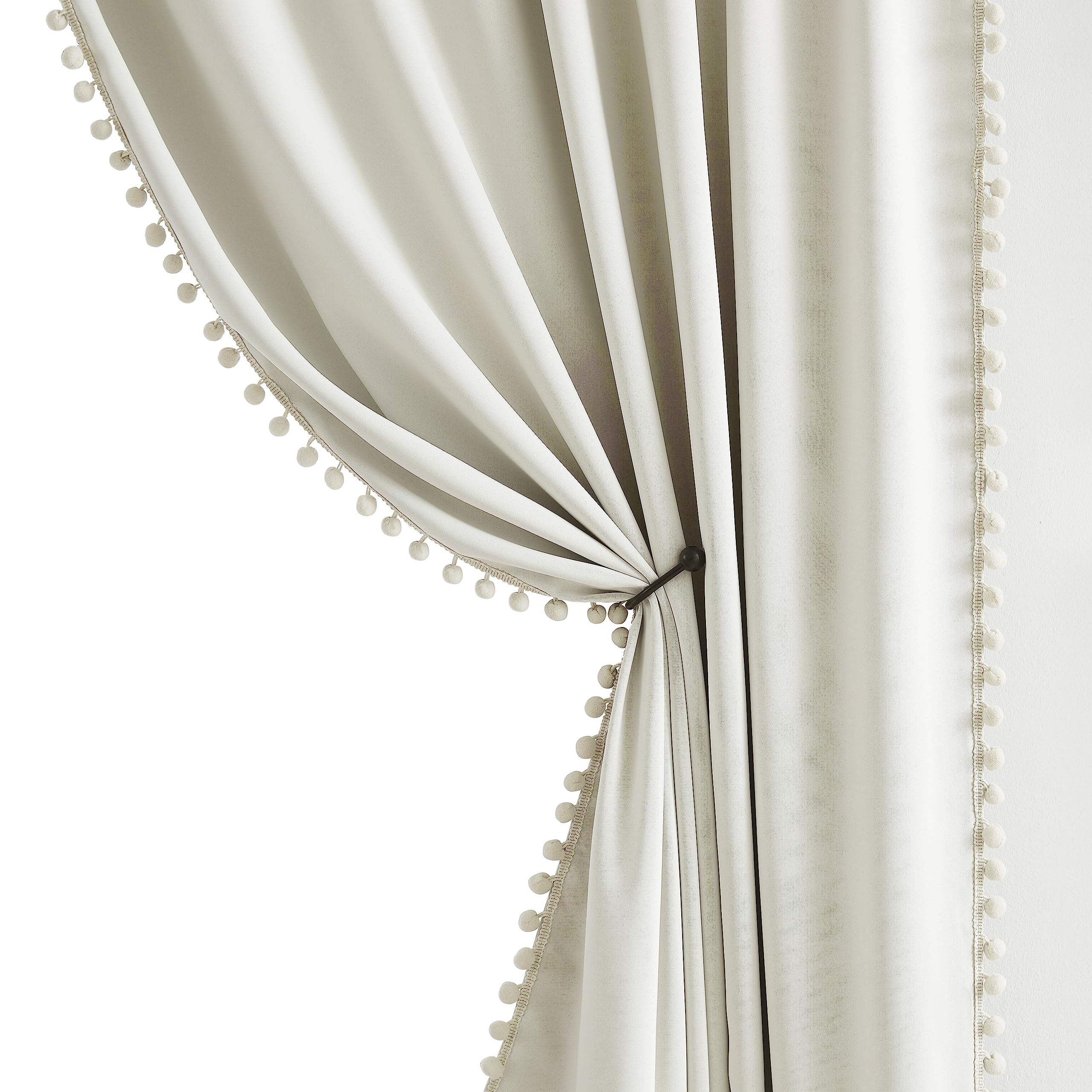 Blackout Curtains for Bedroom & Living Room - 90 Inch Long Thermal Insulated Window Curtains with Rod Pocket (52