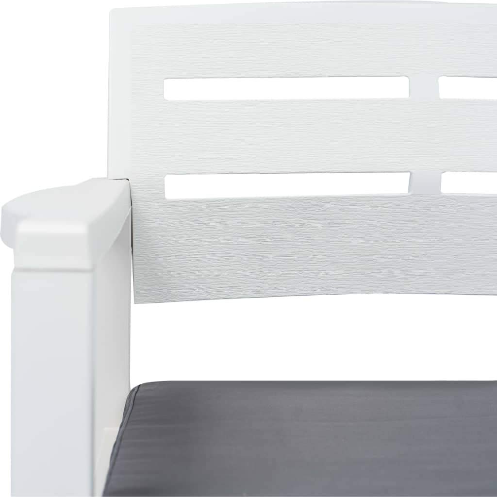 FAMIROSA 2-Seater Outdoor Garden Bench with Waterproof Cushions, 52.4