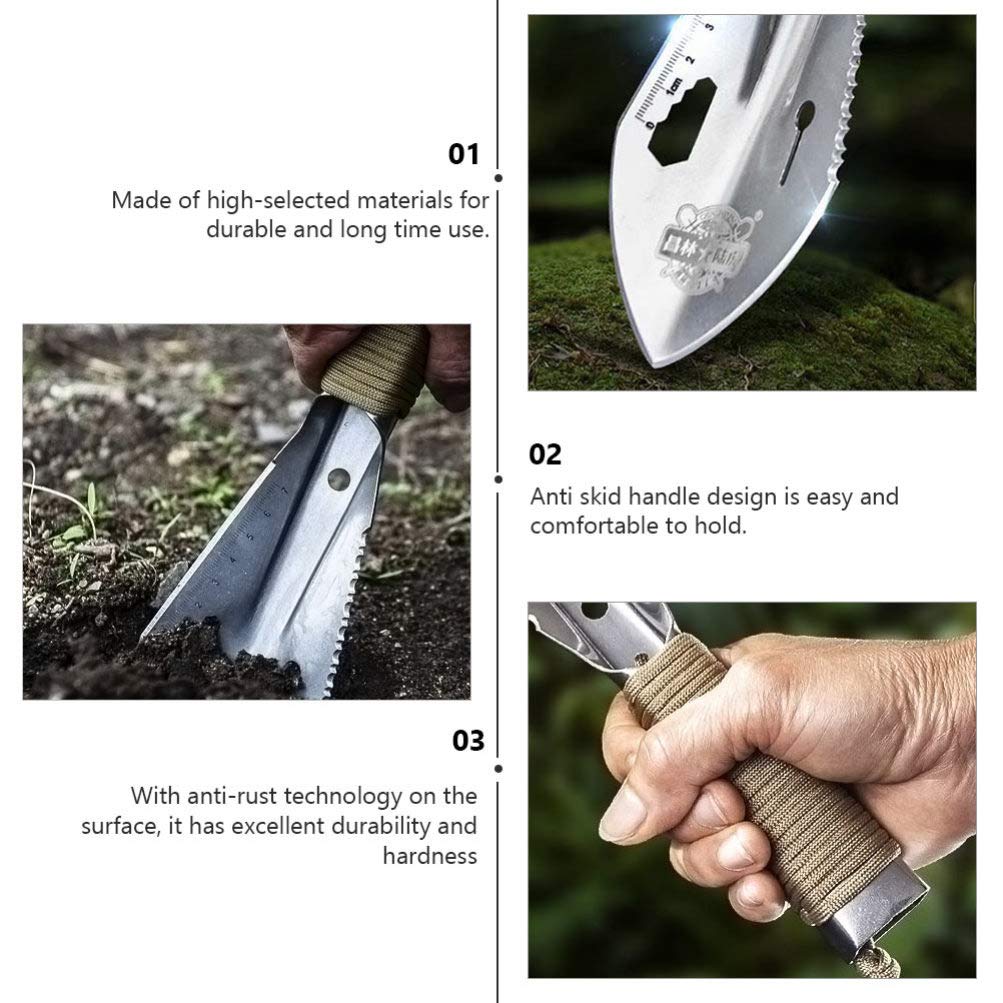 Best Portable Garden Shovel - Lightweight Folding Spade for Gardening, Camping & Emergency Survival Kit - Perfect for Outdoor Adventures, Digging & Planting
