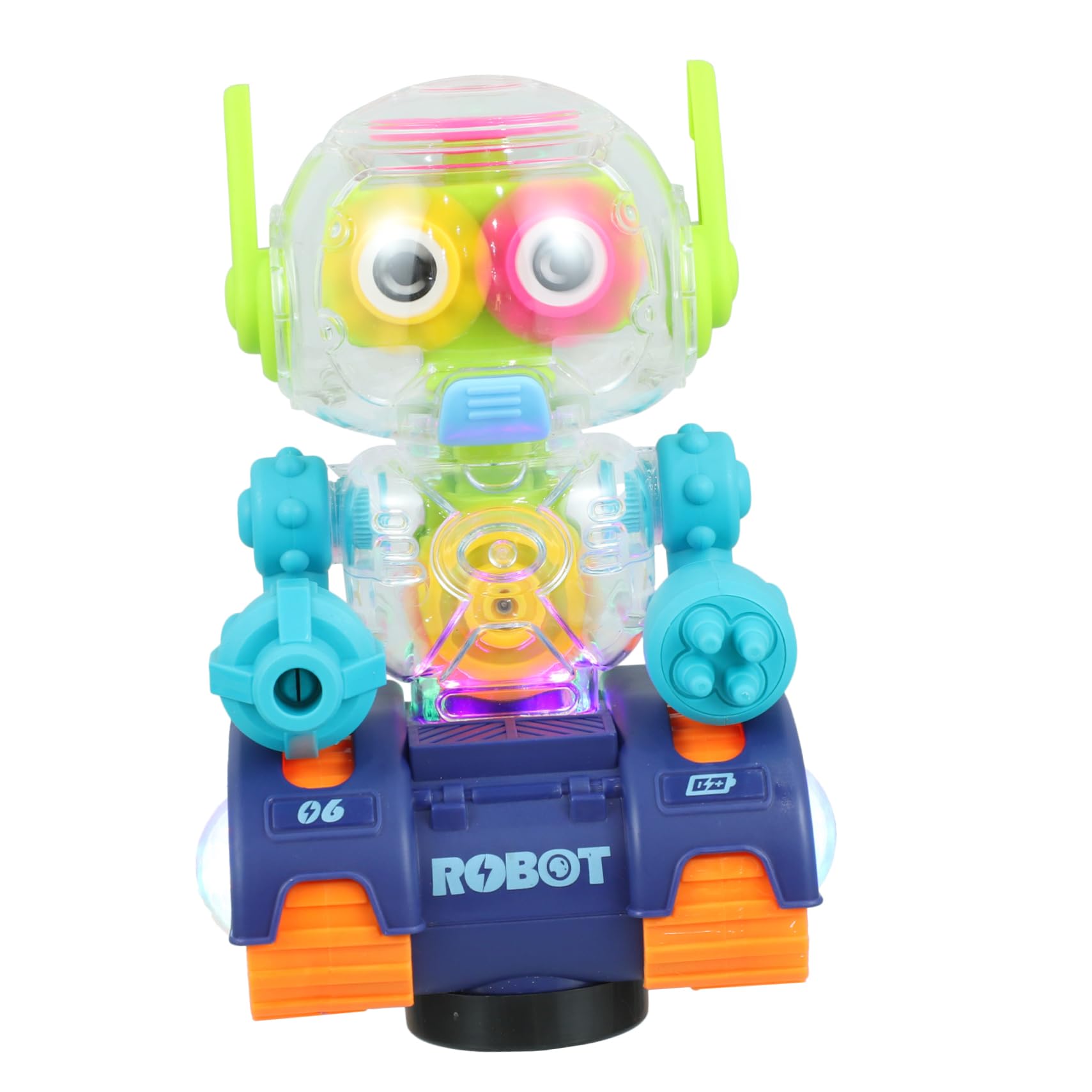 Abaodam Electric Robot Toy for Kids - Interactive Light Up Music Robot with Universal Wheels, Fun STEM Learning Toy for Boys & Girls - Perfect for Birthday Gifts, Party Favors & Playtime Activities