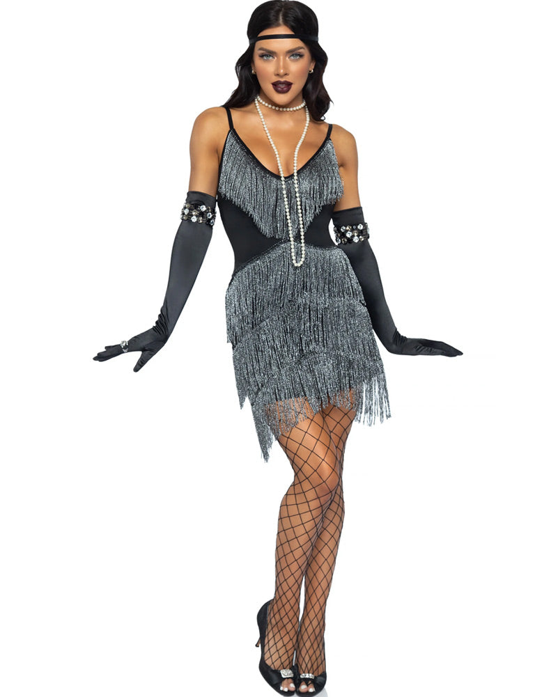 1920s Flapper Women's Costume - Vintage Gatsby Dress for Roaring 20s Party, Halloween, or Themed Events