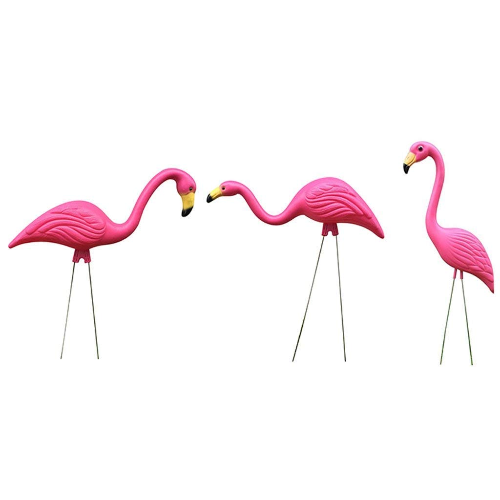 3PCS Realistic Flamingo Garden Statues - Outdoor Lawn Decor, Home Garden Ornaments, Unique Gift for Kids | Perfect for Backyard, Patio, and Poolside Decorations