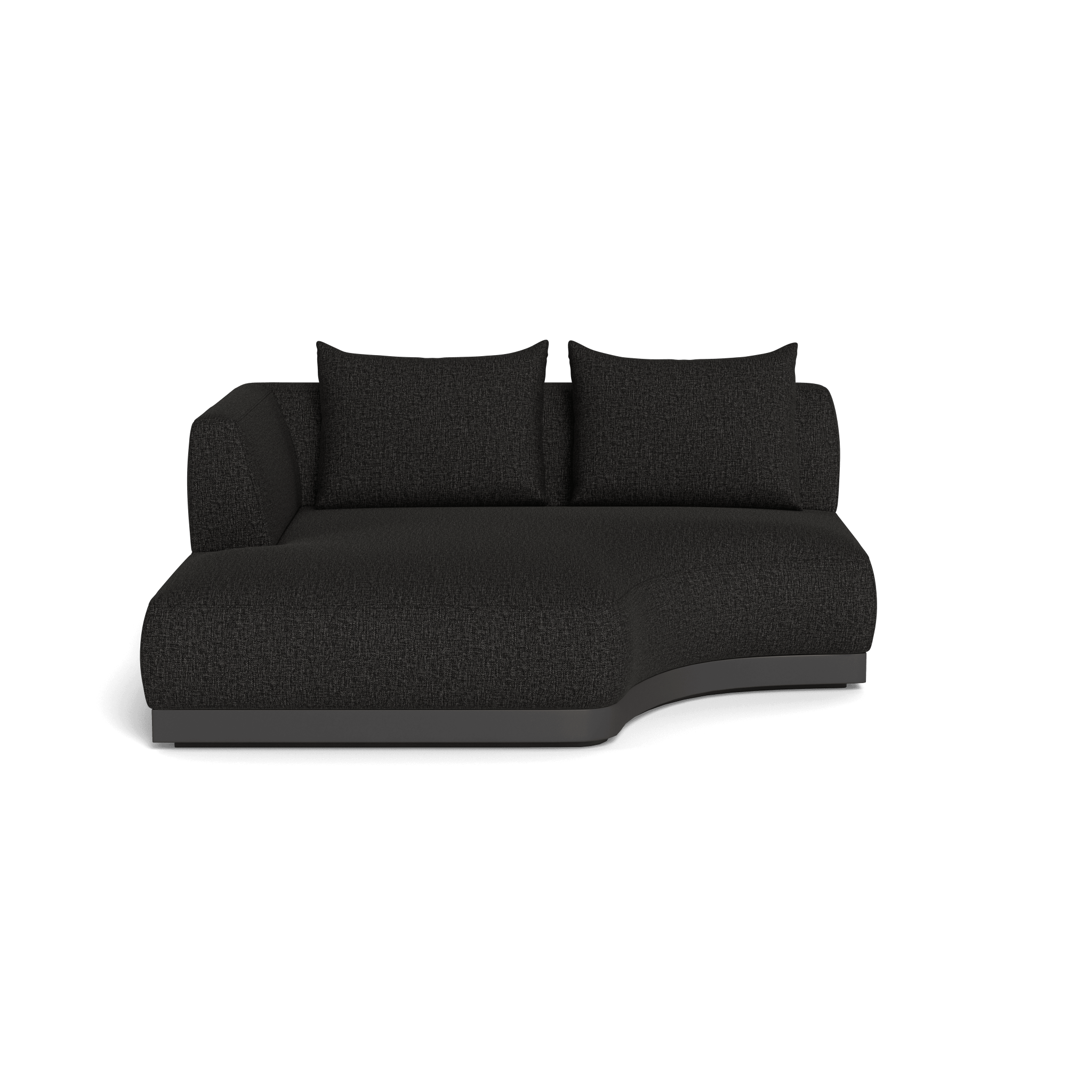 Amalfi Curved Chaise Lounge Left - Modern Outdoor Patio Furniture for Poolside Relaxation & Garden Decor