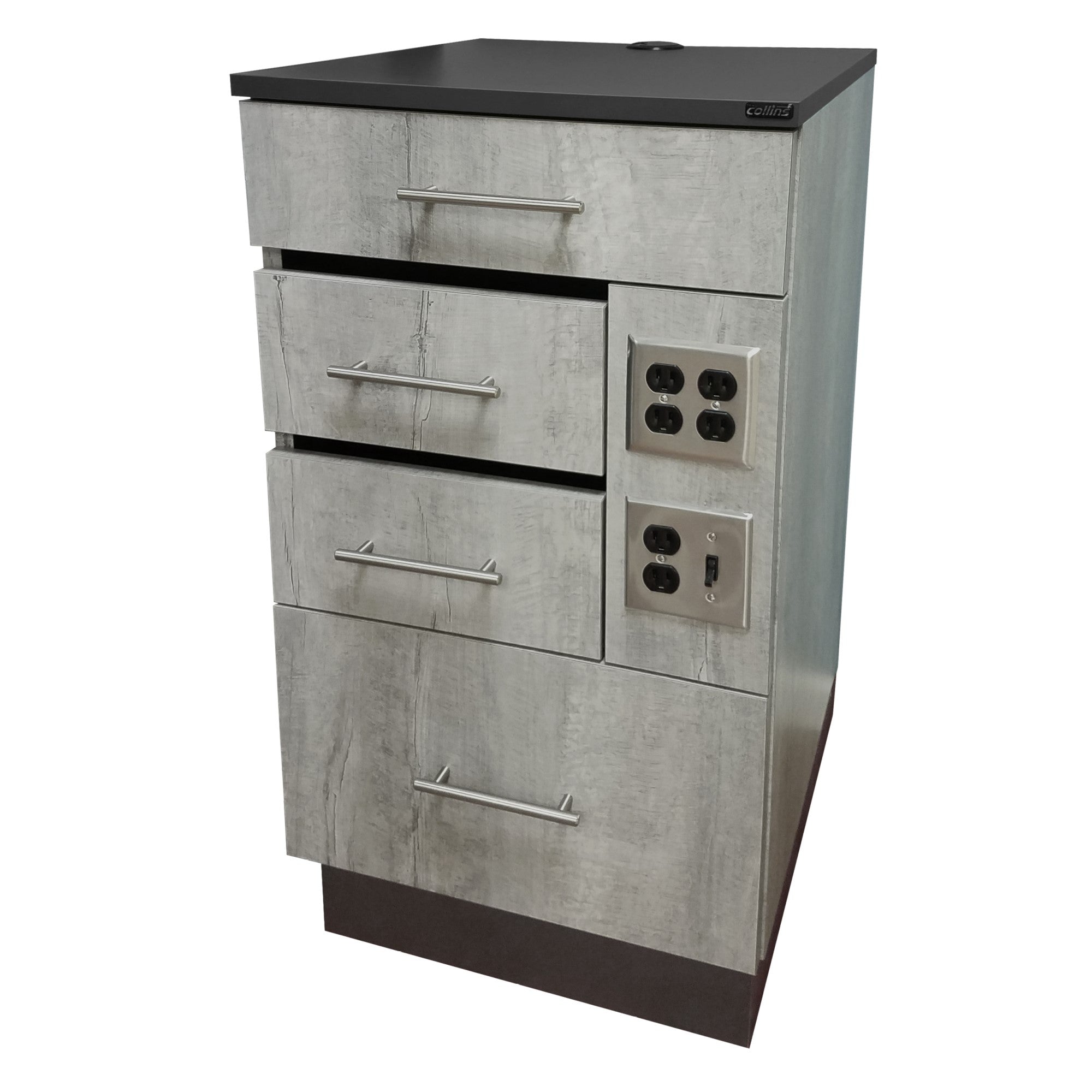 Professional Barber Cabinet with Storage - Heavy Duty Rolling Hair Salon Station for Stylists & Barbers - Perfect for Salon, Home, or Mobile Hair Cutting Services