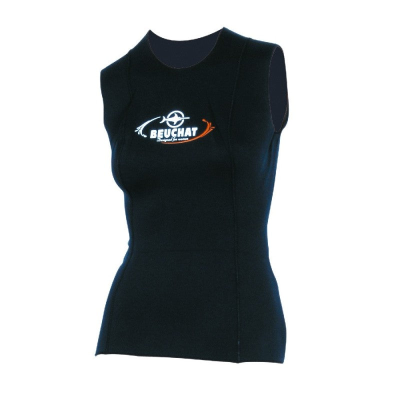Beuchat Women's 2.5mm Neoprene Under Vest - Warm Scuba Diving & Snorkeling Base Layer for Cold Water Activities