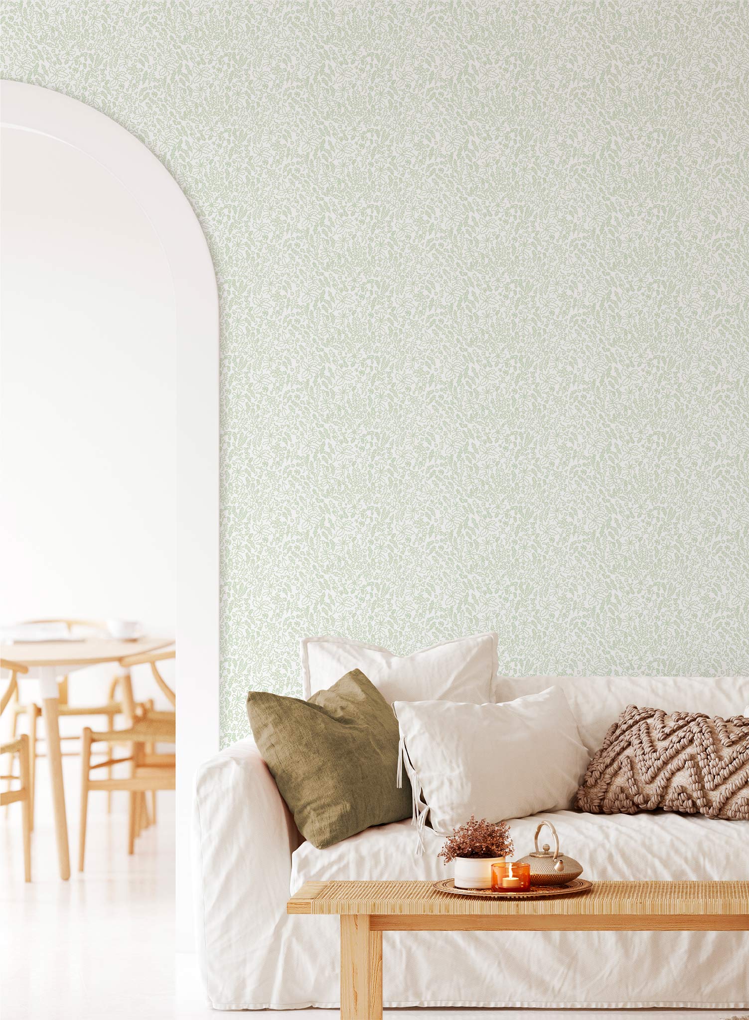 Premium Mossy Green Wallpaper - Self-Adhesive Peel & Stick Wallpaper for Bedroom, Living Room, and Office Decor - Eco-Friendly Removable Wallpaper for Home Renovation