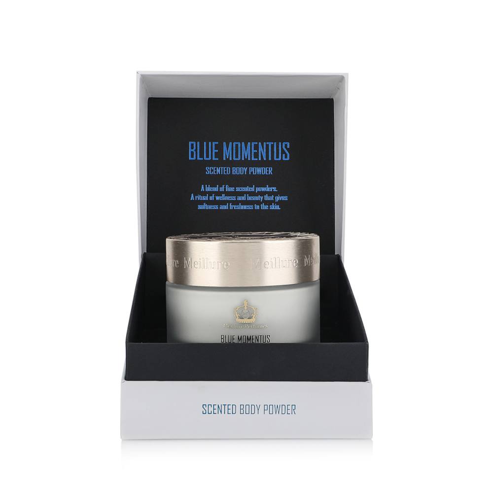 Blue Momentus Body Powder 200g - Talc-Free Moisture Absorbing Powder for Men & Women | Gym, Sports & Daily Use for Freshness & Comfort