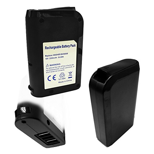 Synergy Digital 18V 2200mAh Li-ion Vacuum Cleaner Replacement Batteries - 5 Pack Compatible with Hoover BH50020 | Long-Lasting Power for Cordless Vacuums | Perfect for Home Cleaning, Pet Hair Removal & Car Detailing