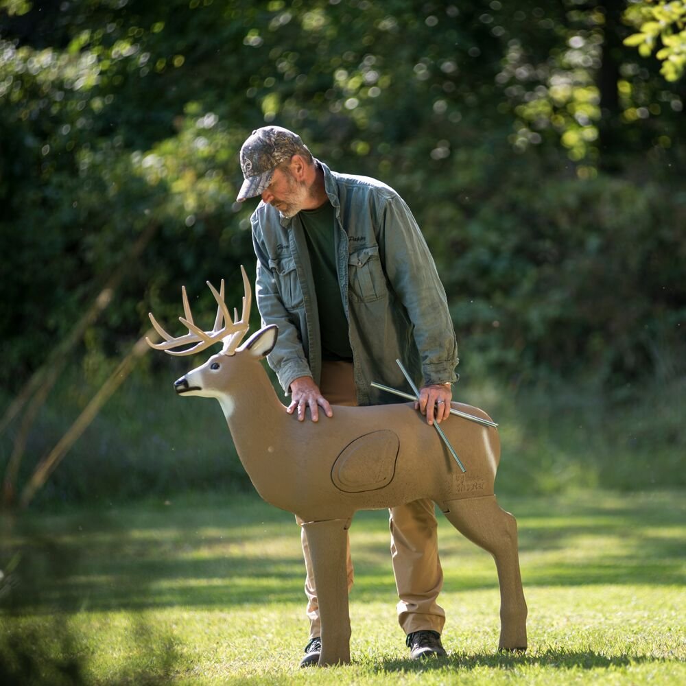 Field Logic Big Shooter Buck 3D Archery Target with Replaceable Insert Core - Realistic Deer Hunting Practice Target for Bow & Arrow Training - Perfect for Backyard, Range, and Outdoor Shooting Practice