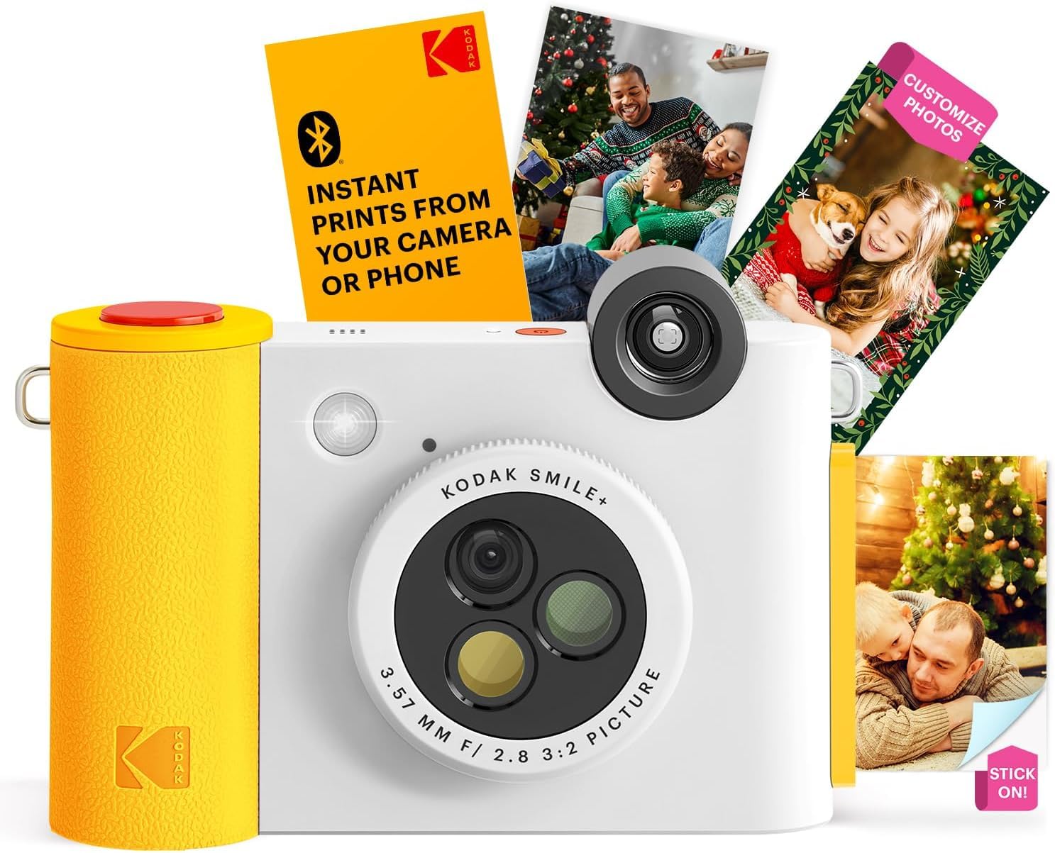 KODAK Smile+ 2-in-1 Digital Instant Print Camera & Wireless Bluetooth Photo Printer with 50 Sheets KODAK 2