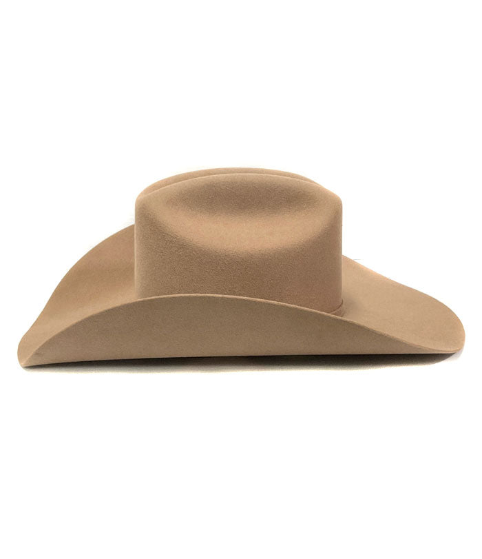Justin JF0657DYLA Dylan 6X Fur Felt Cowboy Hat in Fawn - Western Style Bent Rail Design for Rodeo, Ranch Work & Country Fashion