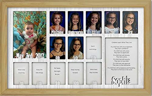 Personalized Northland School-Years Picture Frame - Holds Twelve 2.5