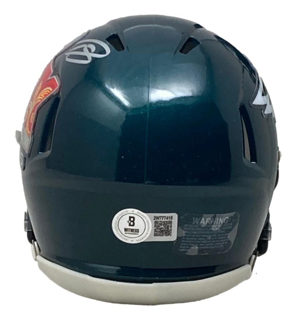 Darius Slay Signed Philadelphia Eagles Super Bowl LIX Mini Speed Helmet - Authentic NFL Collectible - Perfect for Eagles Fans, Sports Memorabilia Collectors & Game Room Decor
