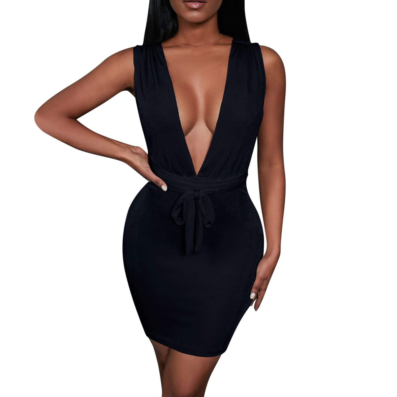 ETHKIA Women's Sexy Reflective Bronzing Halter Dress - Double Lined Sheath Clubwear for Nightlife & Parties | Perfect for Clubbing, Evening Events & Special Occasions