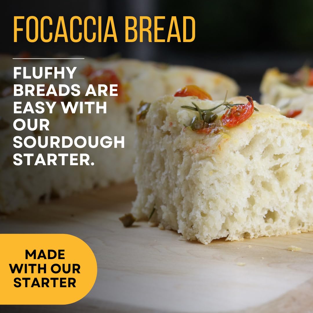 Better Bread Premium Heirloom Sourdough Starter Culture - Freeze Dried Organic Starter for Baking Artisan Sourdough Bread | Non-GMO Prebiotic | Perfect for Pancakes, Biscuits, Pretzels & More | Ready 5 Times Faster | Ideal for Home Bakers, Bread Enthusiasts & Healthy Eating Lifestyles