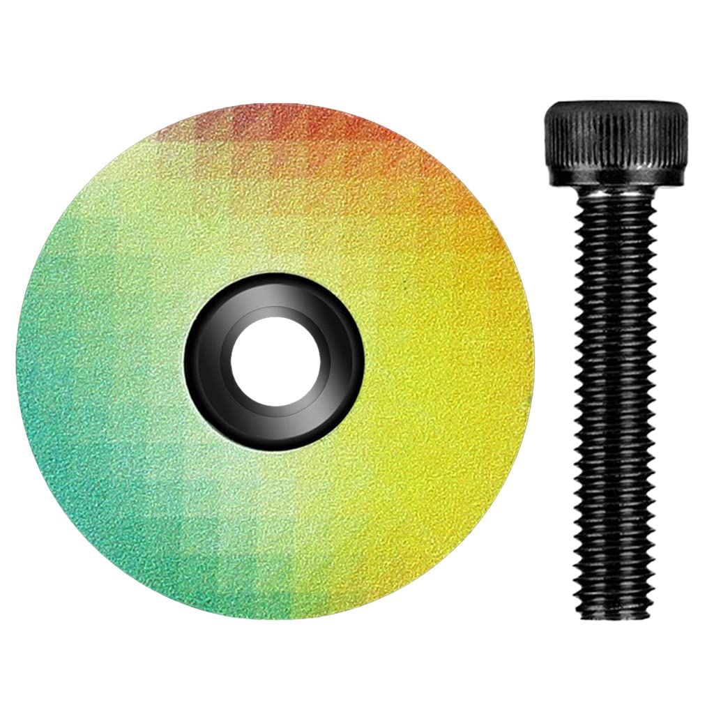 Premium Aluminum Alloy Bike Stem Cap - Durable Headset Top Cover with Screws for MTB, Road Bikes | Perfect for Cycling Maintenance & Bike Upgrades