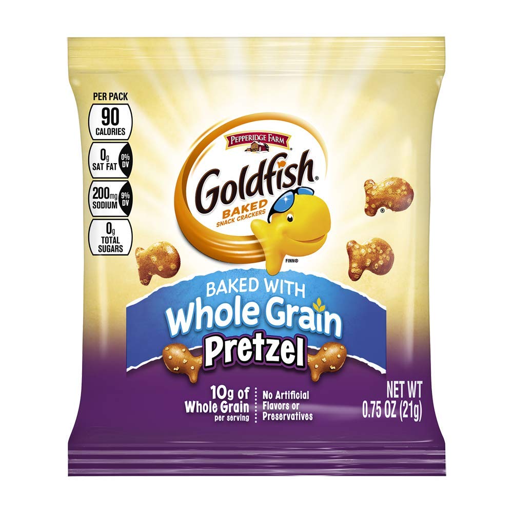 Pepperidge Farm Goldfish Whole Grain Pretzel Snack Crackers - 0.75 Oz (Pack of 300) | Healthy Kids Snacks for School Lunch, Party Favors & On-the-Go Munching