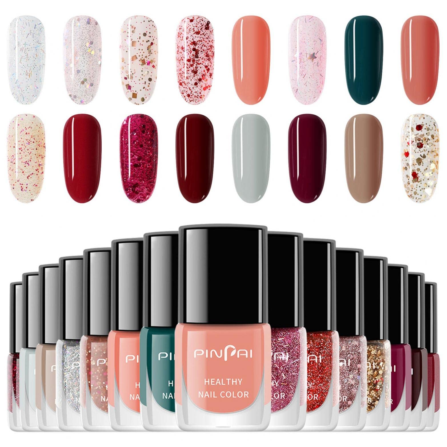 Mllkcao Gel Nail Polish Set - No Light Needed, Long Lasting Quick Dry Nail Polish Kit with Remover, DIY Nail Art Supplies for Women & Girls | Perfect for Home Manicure, Birthday Gifts & Party Nail Decorations