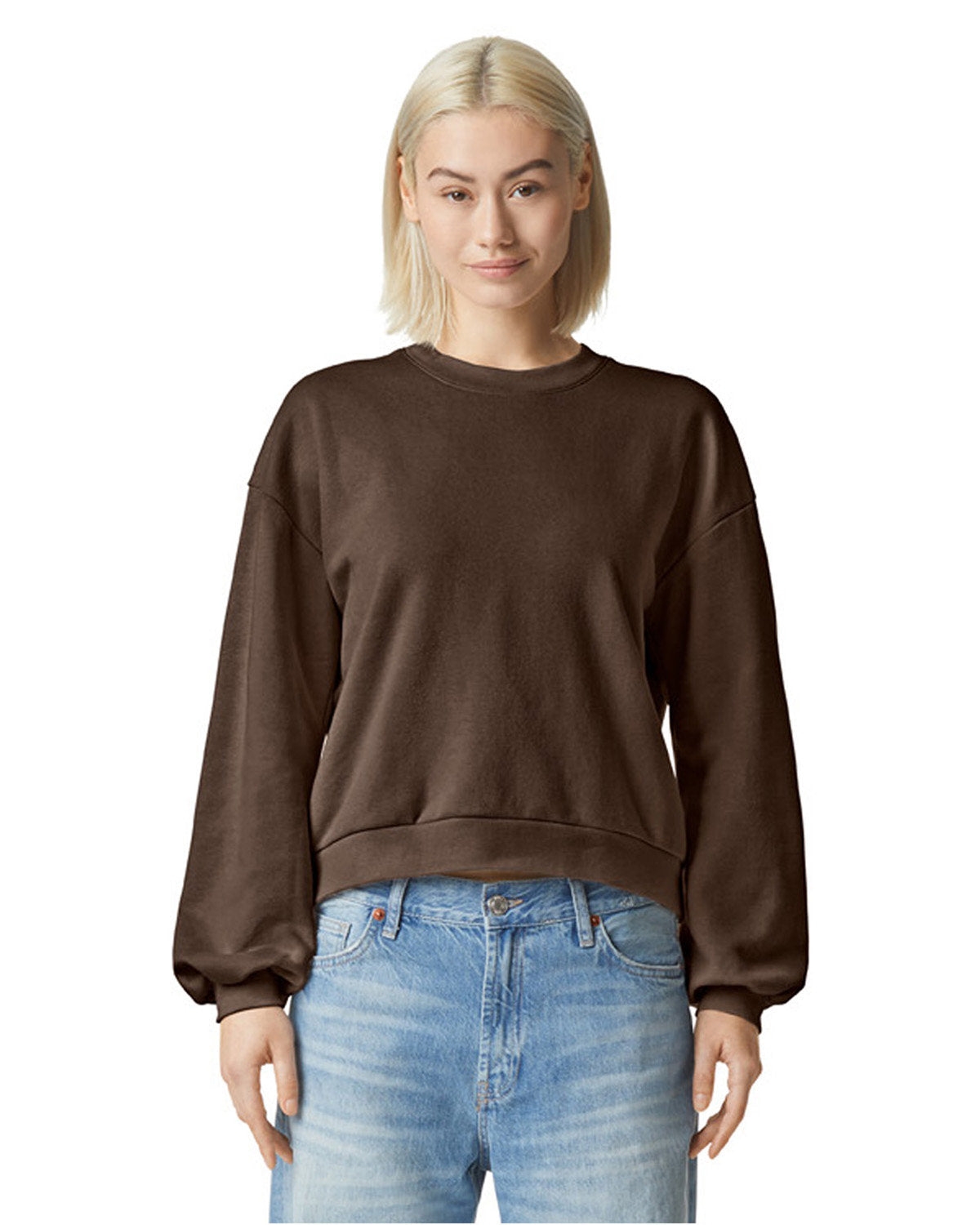 American Apparel RF494 Women's ReFlex Fleece Crewneck Sweatshirt | Soft & Comfortable Pullover | Casual Wear, Workout, Lounge & Everyday Outfits