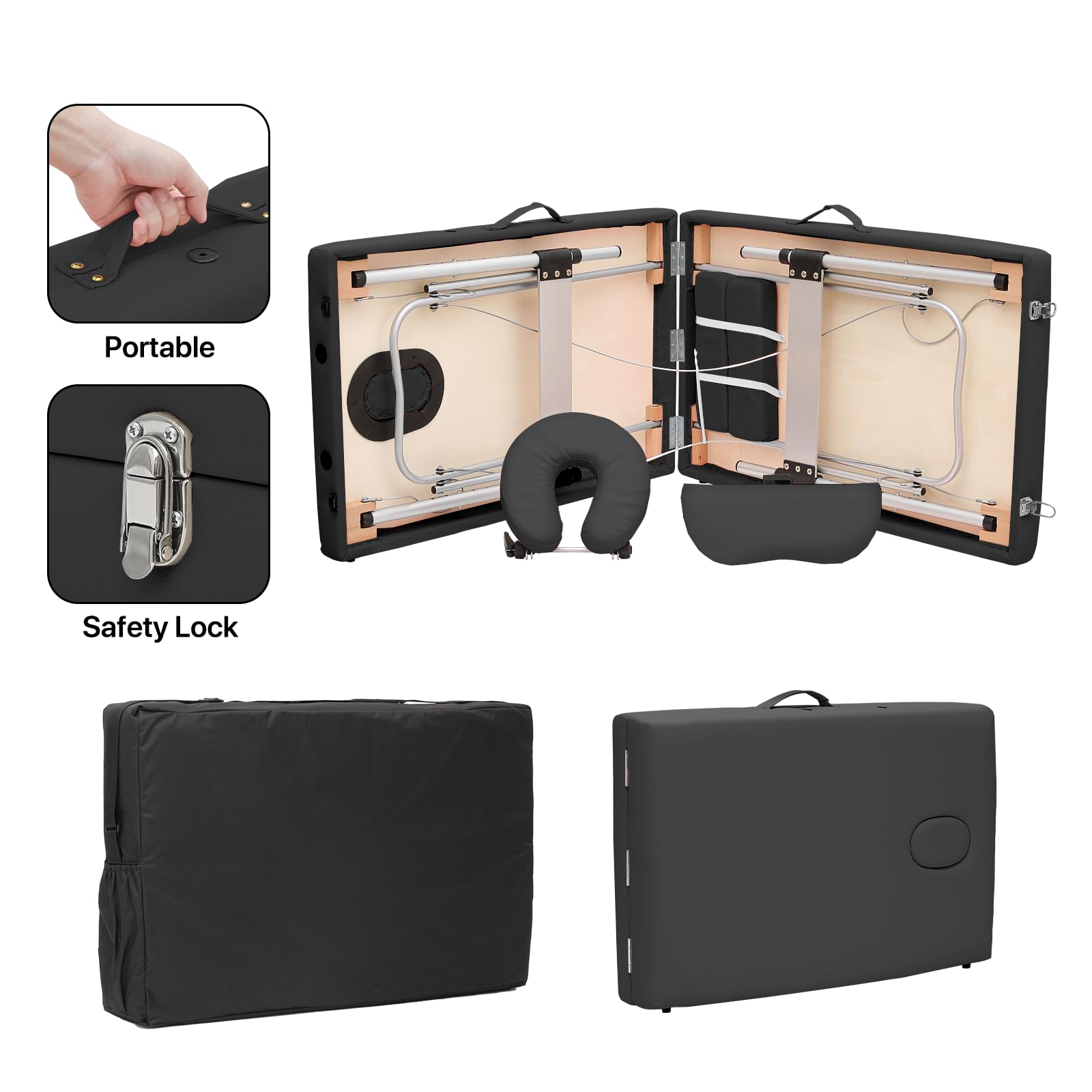 Premium 2-Fold Portable Massage Table 82