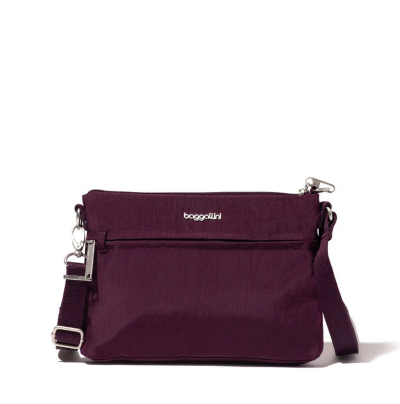 Baggallini Securtex Memento Anti-Theft Crossbody Bag for Women - RFID Blocking Travel Purse with Adjustable Strap for Shopping, Commuting & Vacation