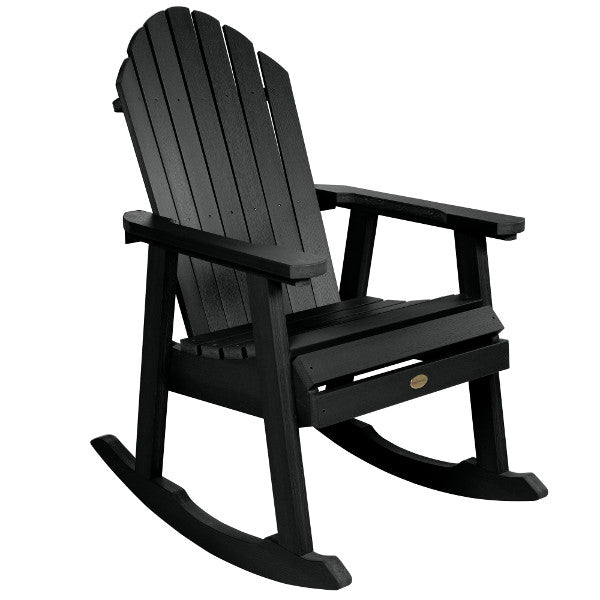 Hamilton Rocking Chair - Comfortable Wooden Rocking Chair for Living Room, Nursery & Porch - Classic Design with Padded Seat & Backrest - Perfect for Relaxing, Nursing & Reading