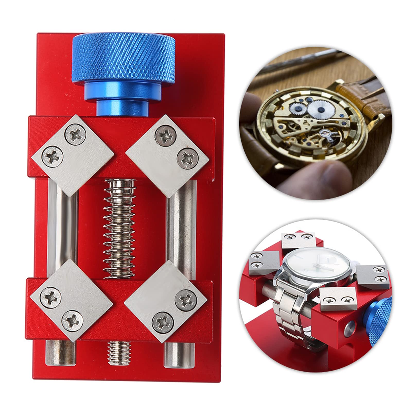 Professional Watch Bezel Opener & Back Case Remover Tool - Precision Watch Repair Kit for Watchmakers (Red) | Ideal for Watch Repair, Maintenance & DIY Projects