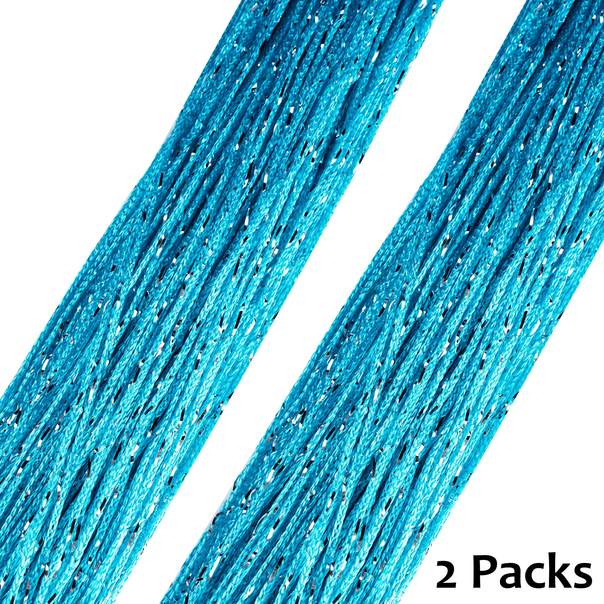 Vagasi 2 Pack 39 x 79 Inch Bohemian Beaded String Curtains - Doorway Room Divider, Hippie Bedroom Decor, Closet Door Hanging Beads (A-Blue) | Perfect for Bedrooms, Living Rooms, and Boho Home Decor