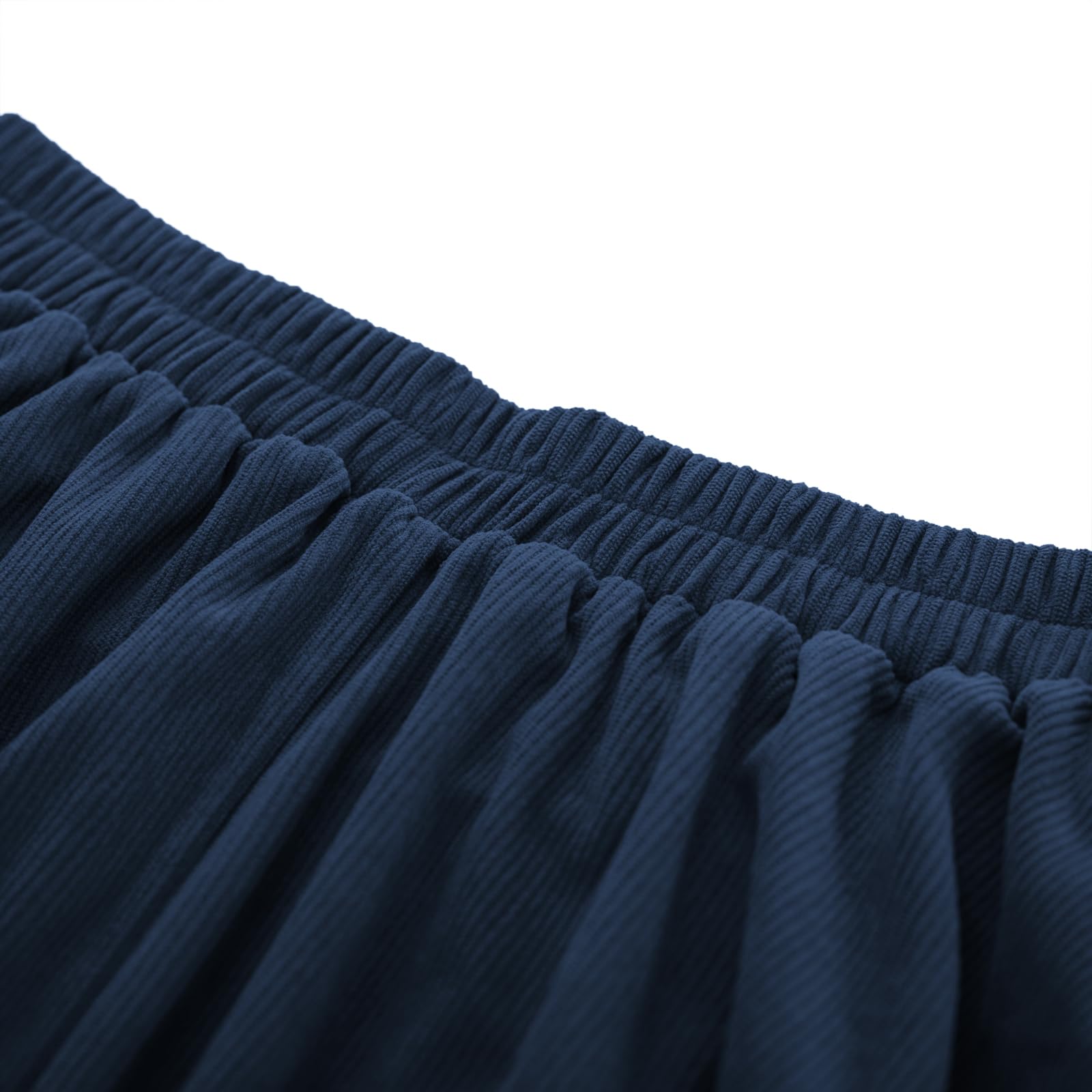 Belle Poque Women's Corduroy A-Line Flared Swing Skirt - High Waist Midi Skirt for Fall & Winter | Perfect for Office, Dating & Casual Outfits