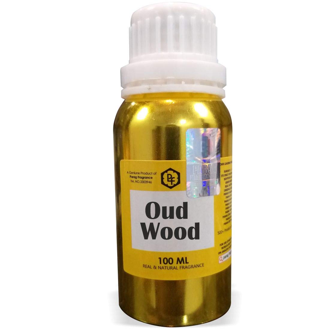 Parag Fragrances Oud Wood Attar 100ml - Alcohol-Free Perfume Oil for Men | Premium Scent & Itra | Long-Lasting Fragrance for Daily Wear & Special Occasions