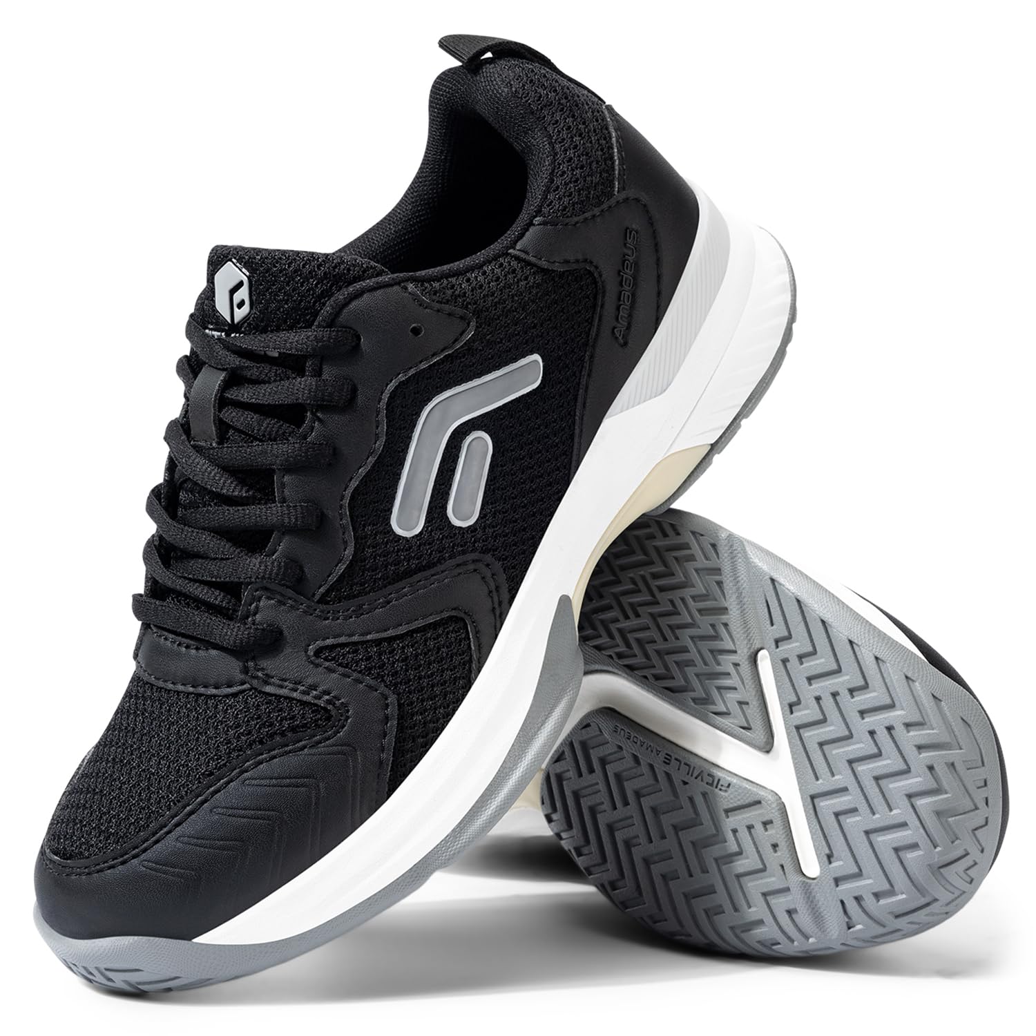 FitVille Women's Wide Width Pickleball Shoes - Court Tennis & Badminton Sneakers with Arch Support for Indoor & Outdoor Sports | Perfect for Pickleball, Tennis, Gym & Casual Wear