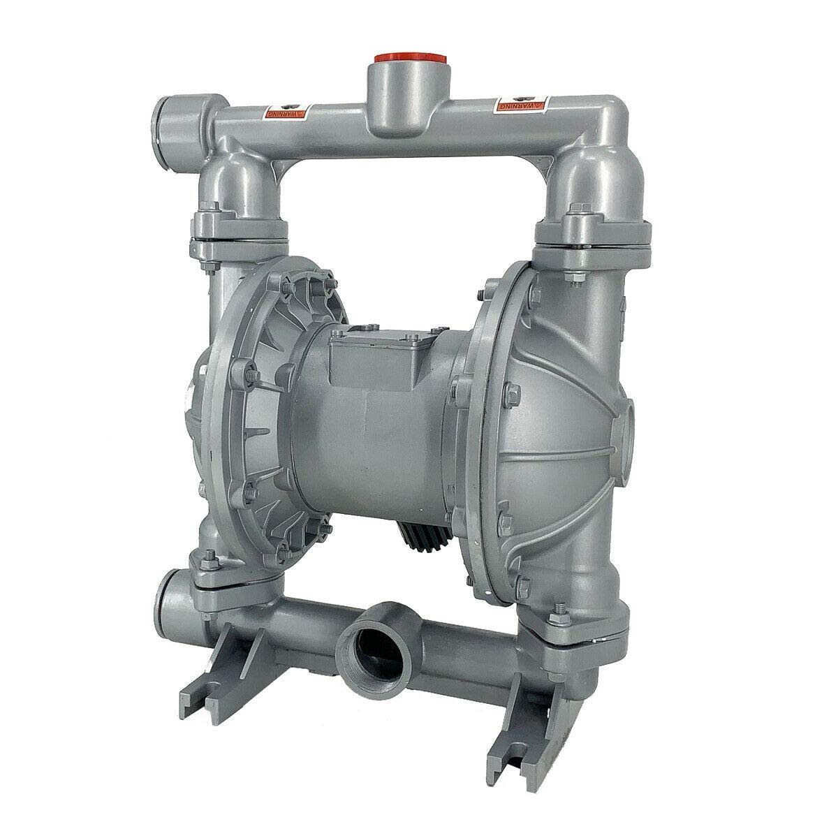 1.5 Inch Double Diaphragm Pump - 44GPM Air Operated Diaphragm Pump, Aluminum Alloy Construction for Low Viscosity Fluids - Ideal for Diesel, Kerosene & Waste Oil Transfer in Industrial, Agricultural and Marine Applications