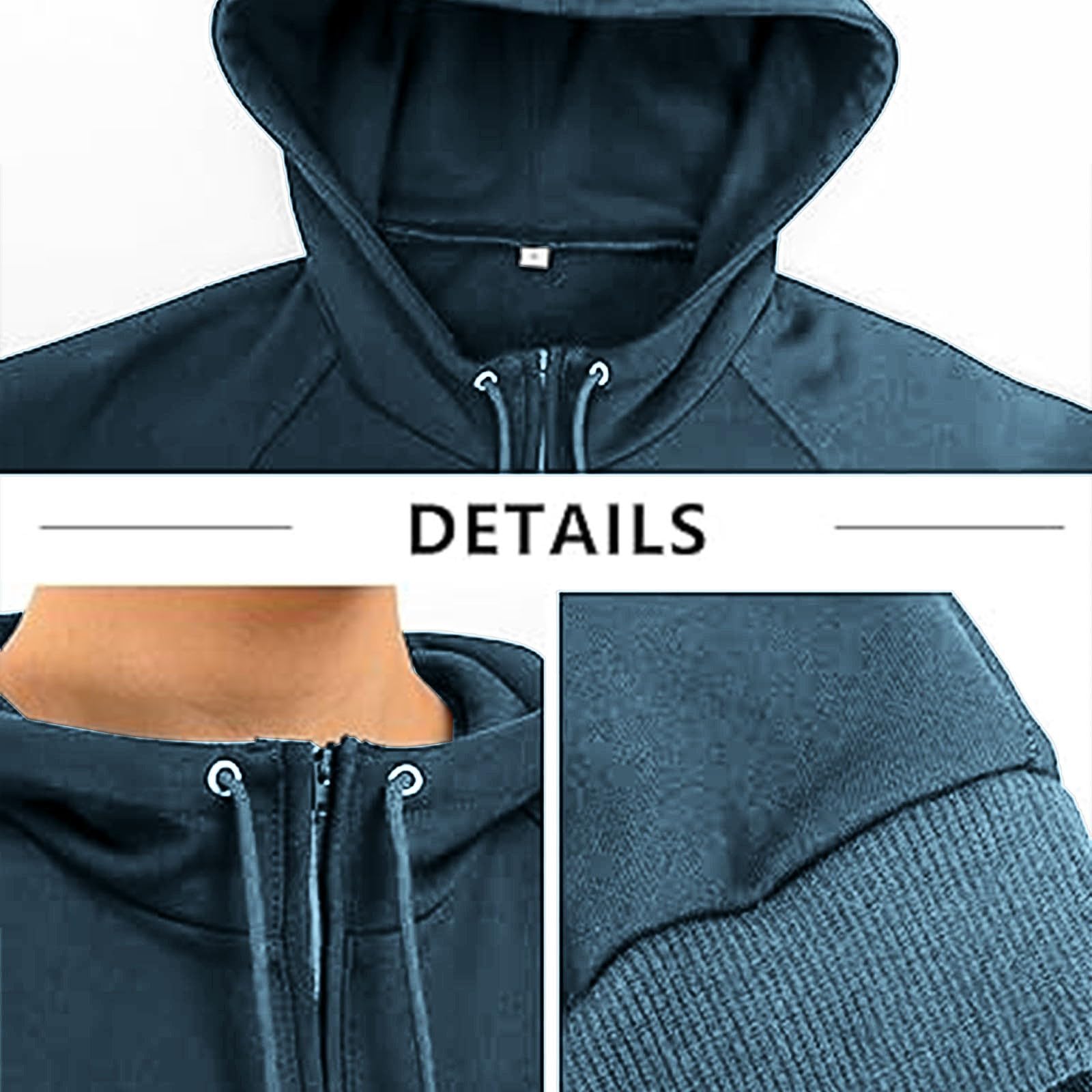 Men's Camo Hoodie - Long Sleeve Tactical Quarter Zip Pullover Sweatshirt for Outdoor Workouts, Hiking & Military Style | Durable Work Jacket for Hunting & Adventure Activities