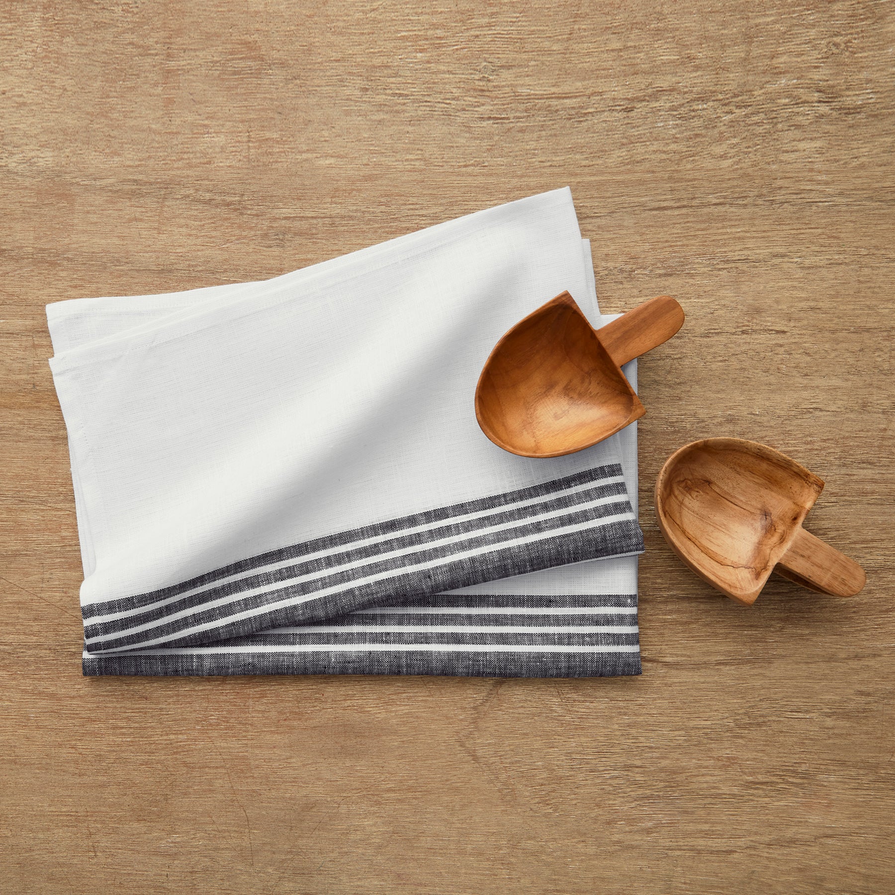 Farmhouse Kitchen Towels Set of 2 - 100% Cotton Absorbent Dish Towels for Drying Hands & Dishes - Rustic Home Decor for Farmhouse & Country Style Kitchens