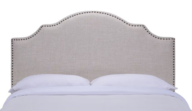 Alana Twin Headboard in Beige - Upholstered Bed Frame Headboard for Girls & Teens - Perfect for Bedroom Decor & Cozy Reading Nook