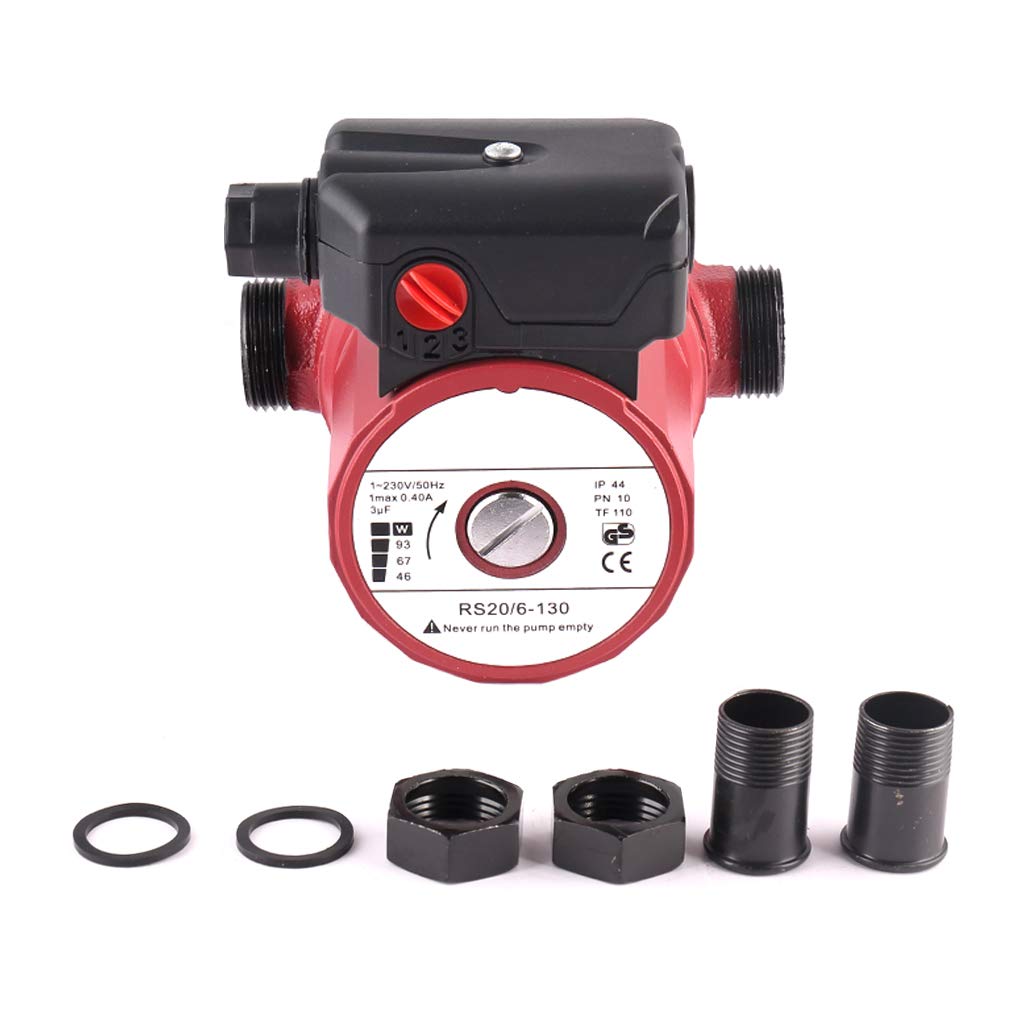 SHYLIYU Solar Hot Water Circulation Pump 46/67/93W with 3 Speed Control - 3000L/H Flow Rate, 6m Max Head - Domestic Hot Water Recirculator for Solar Systems, Home Heating & Water Transfer - Perfect for Energy-Efficient Homes & Eco-Friendly Water Circulation