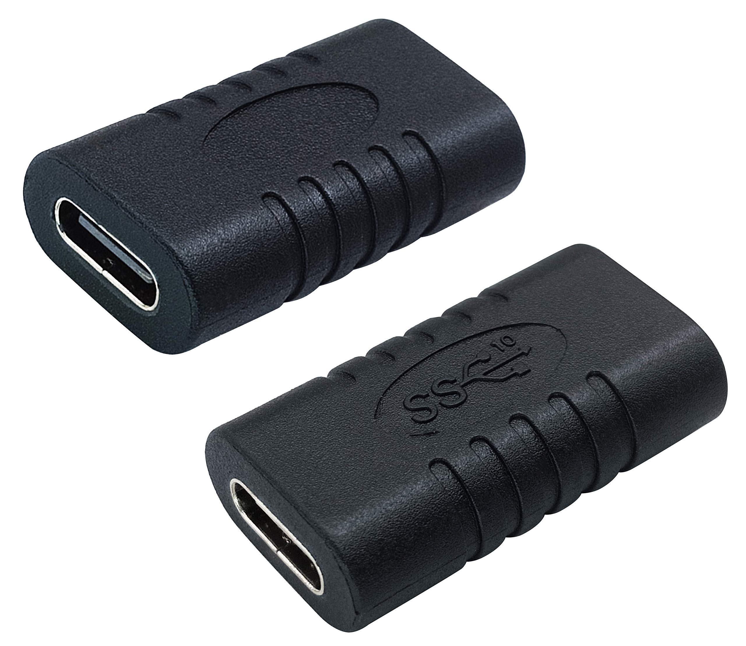USB-C Female to Female Extension Adapter 10Gbps USB 3.1 Gen 2 (2-Pack) - Fast Charging & Data Transfer for MacBook, Laptop, Phone - Supports Audio/Video - Perfect for Home Office & Travel Accessories