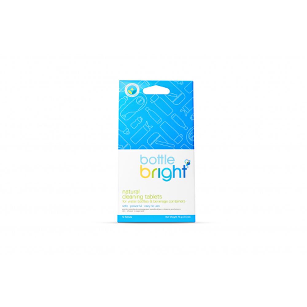 Bottle Bright - Stainless Steel Water Bottle Cleaner Tablets (12 Pack) - Remove Stains & Odors for Sports, Gym, Hiking & Everyday Use